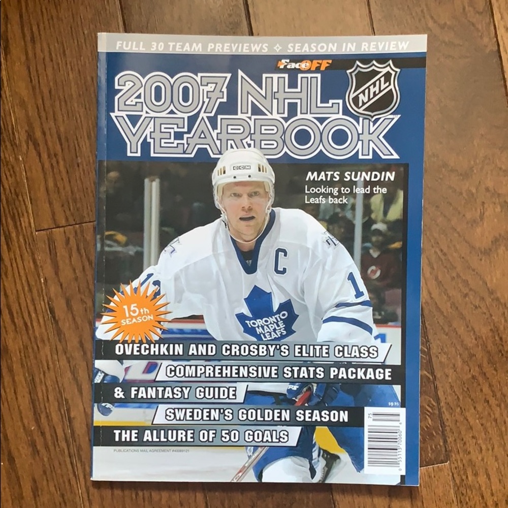 4/$30 2007 NHL Yearbook with Mats Sundin